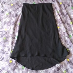 Iz Byer California Black High Low Midi Skirt